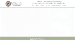 Desktop Screenshot of lamiglioresalon.com