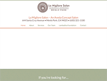 Tablet Screenshot of lamiglioresalon.com